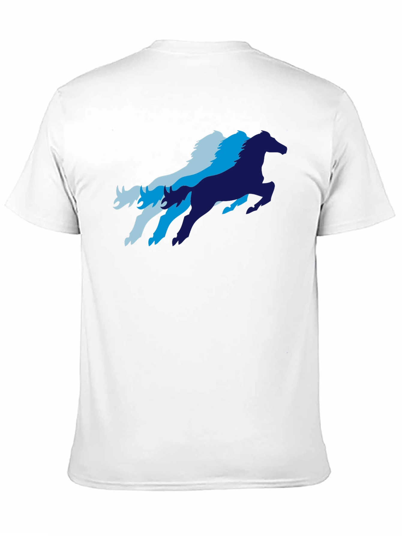 Cool Horse Graphic T-Shirt - Black