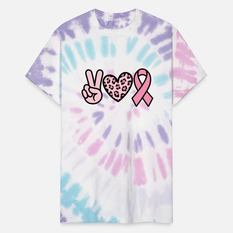 Peace Heart Pink Ribbon Cancer Support