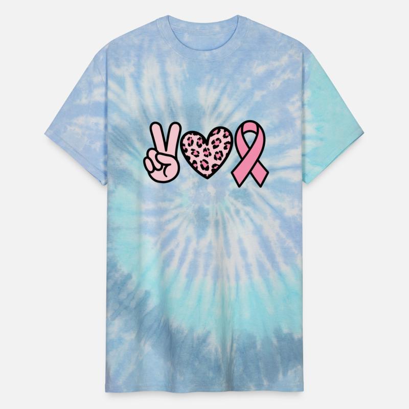 Peace Heart Pink Ribbon Cancer Support