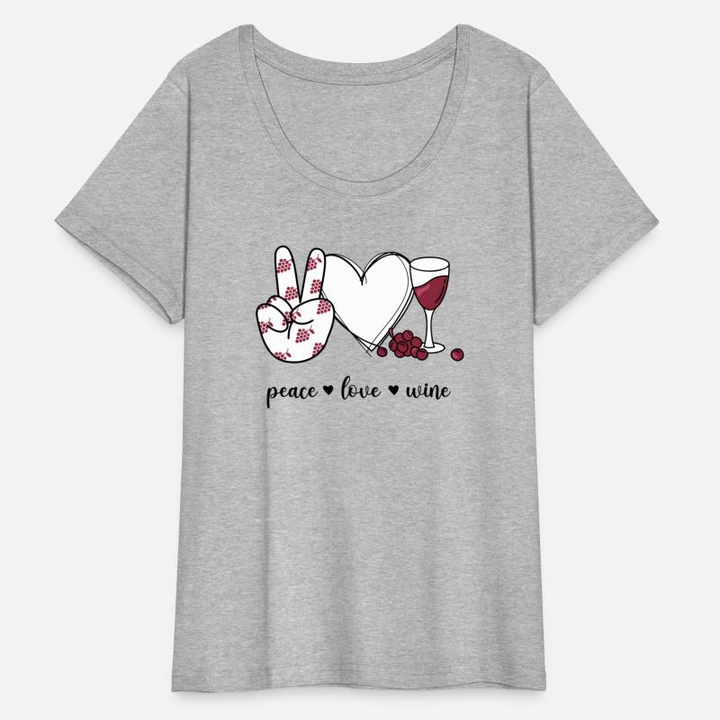 Peace Love Wine Peace Hand Sign Wine