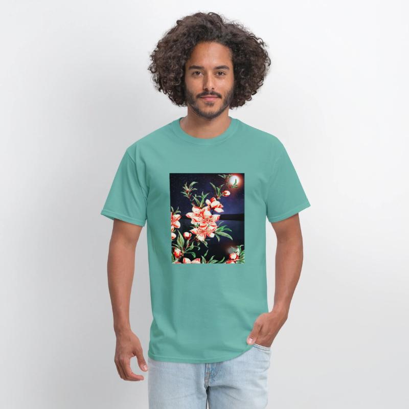 Peach tree blossoms with a beautiful background