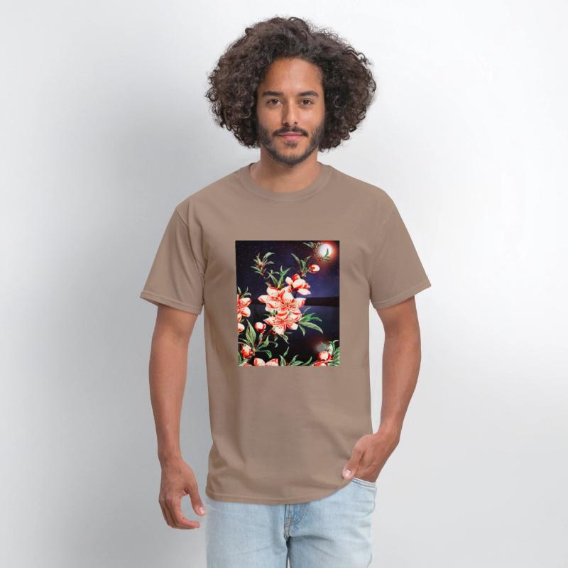 Peach tree blossoms with a beautiful background