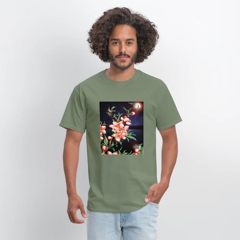 Peach tree blossoms with a beautiful background