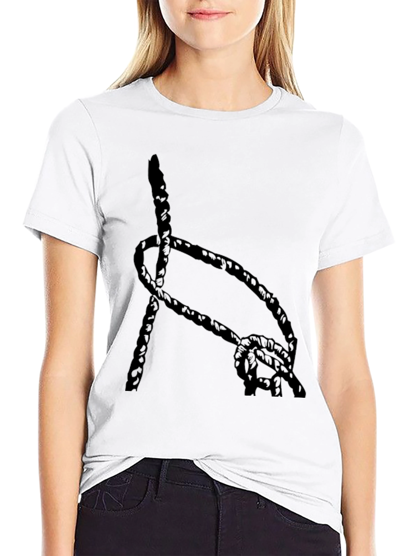 Black Knot Graphic T-Shirt - Casual Style