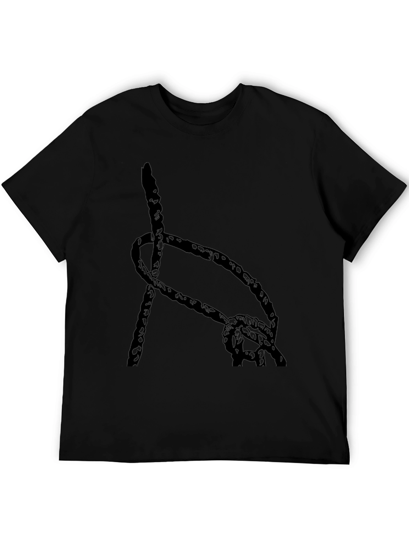 Black Knot Graphic T-Shirt - Casual Style
