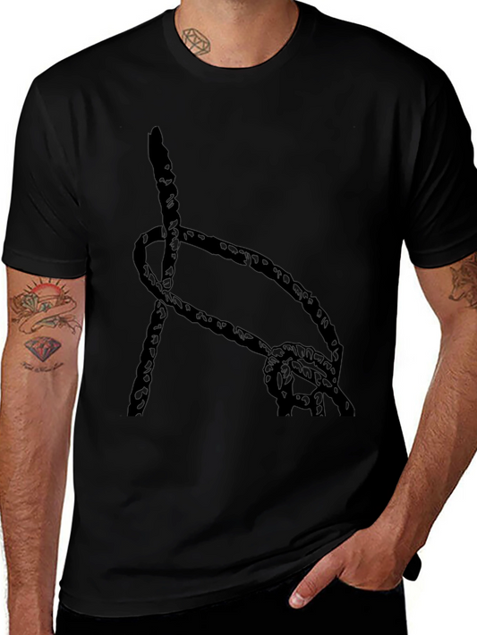 Black Knot Graphic T-Shirt - Casual Style