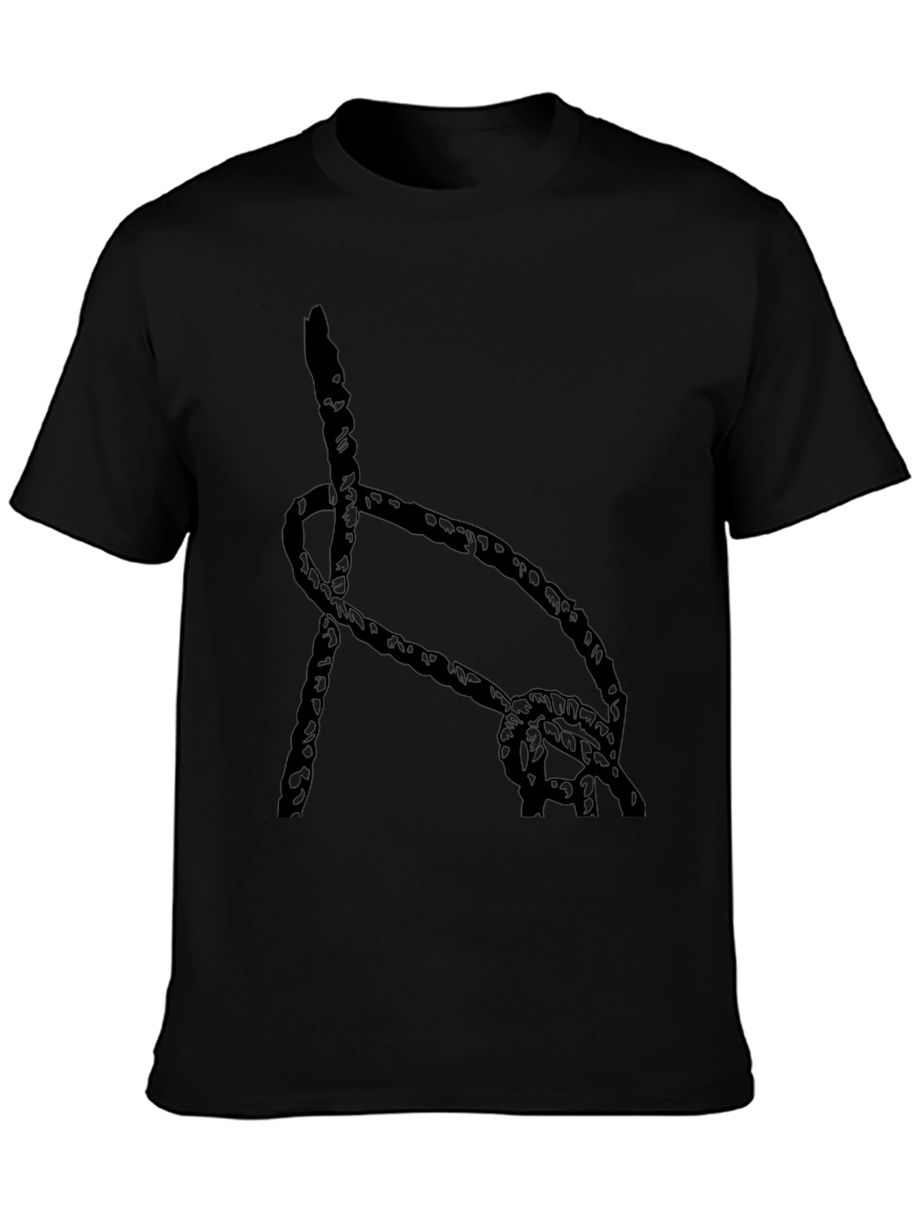 Black Knot Graphic T-Shirt - Casual Style