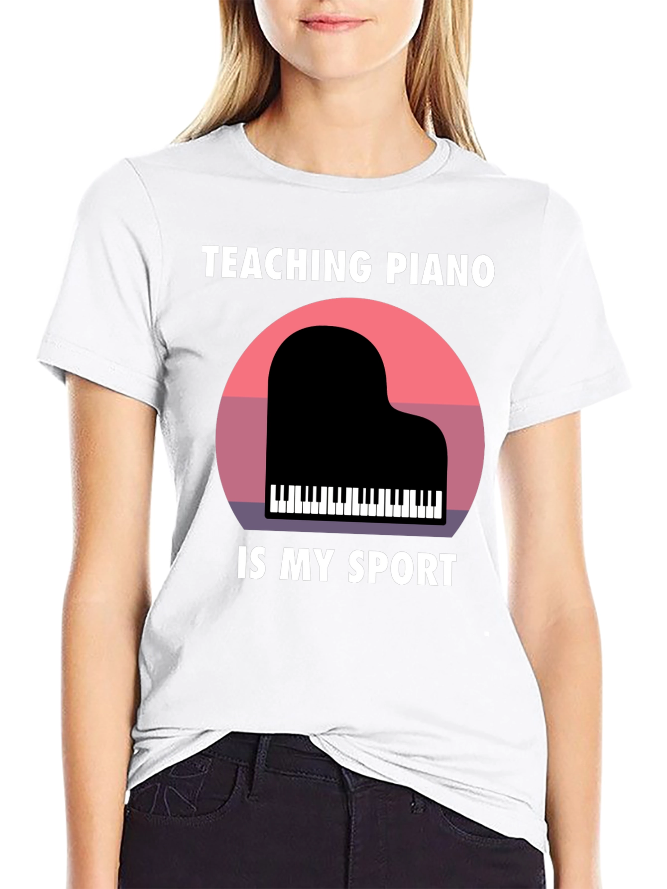 Teaching Piano Is My Sport Graphic T-Shirt