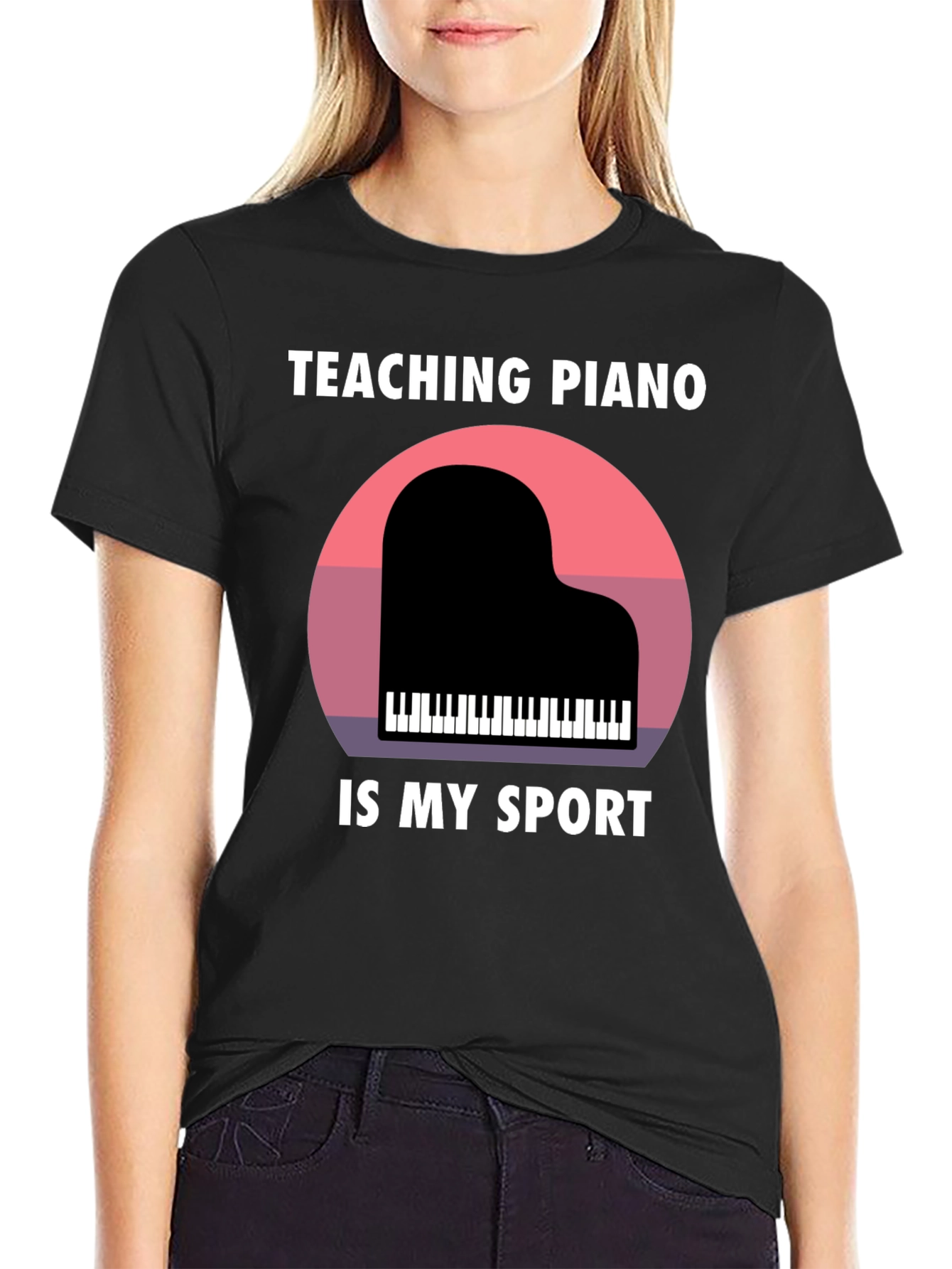 Teaching Piano Is My Sport Graphic T-Shirt