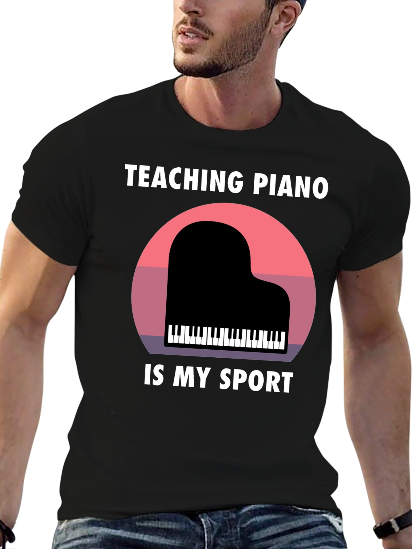 Teaching Piano Is My Sport Graphic T-Shirt