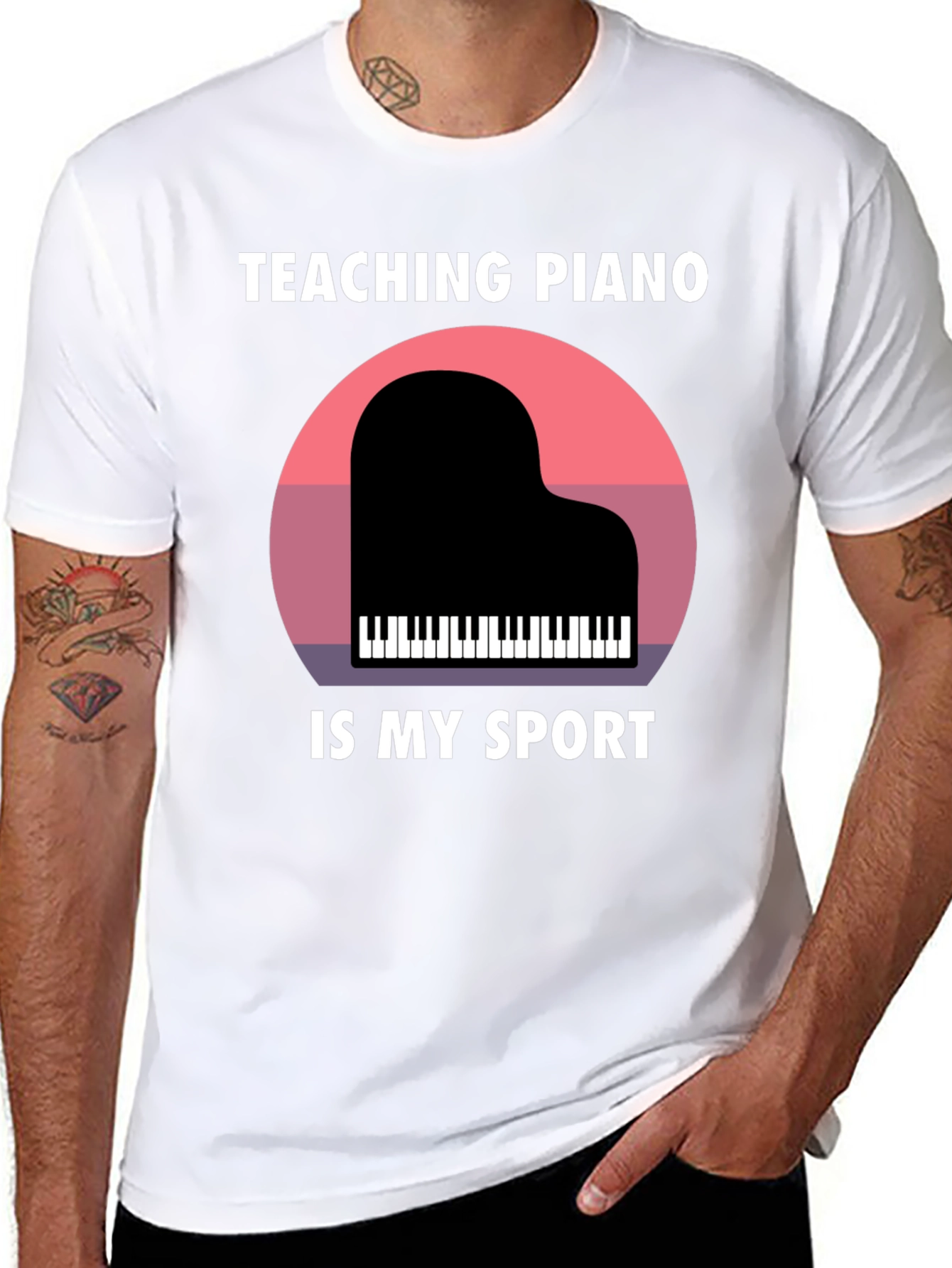 Teaching Piano Is My Sport Graphic T-Shirt