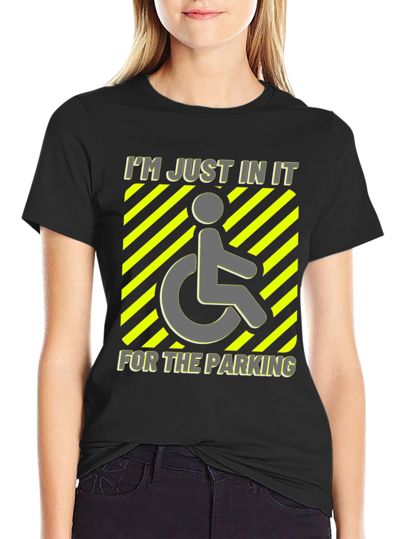 Handicap Parking Funny T-Shirt