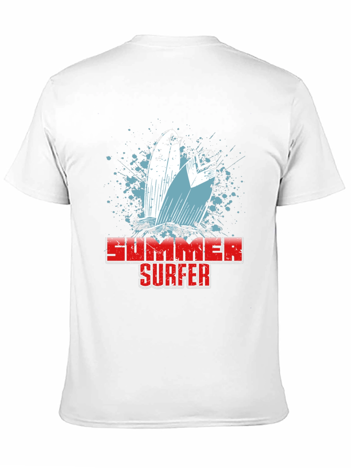 Summer Surfer Graphic T-Shirt - Black