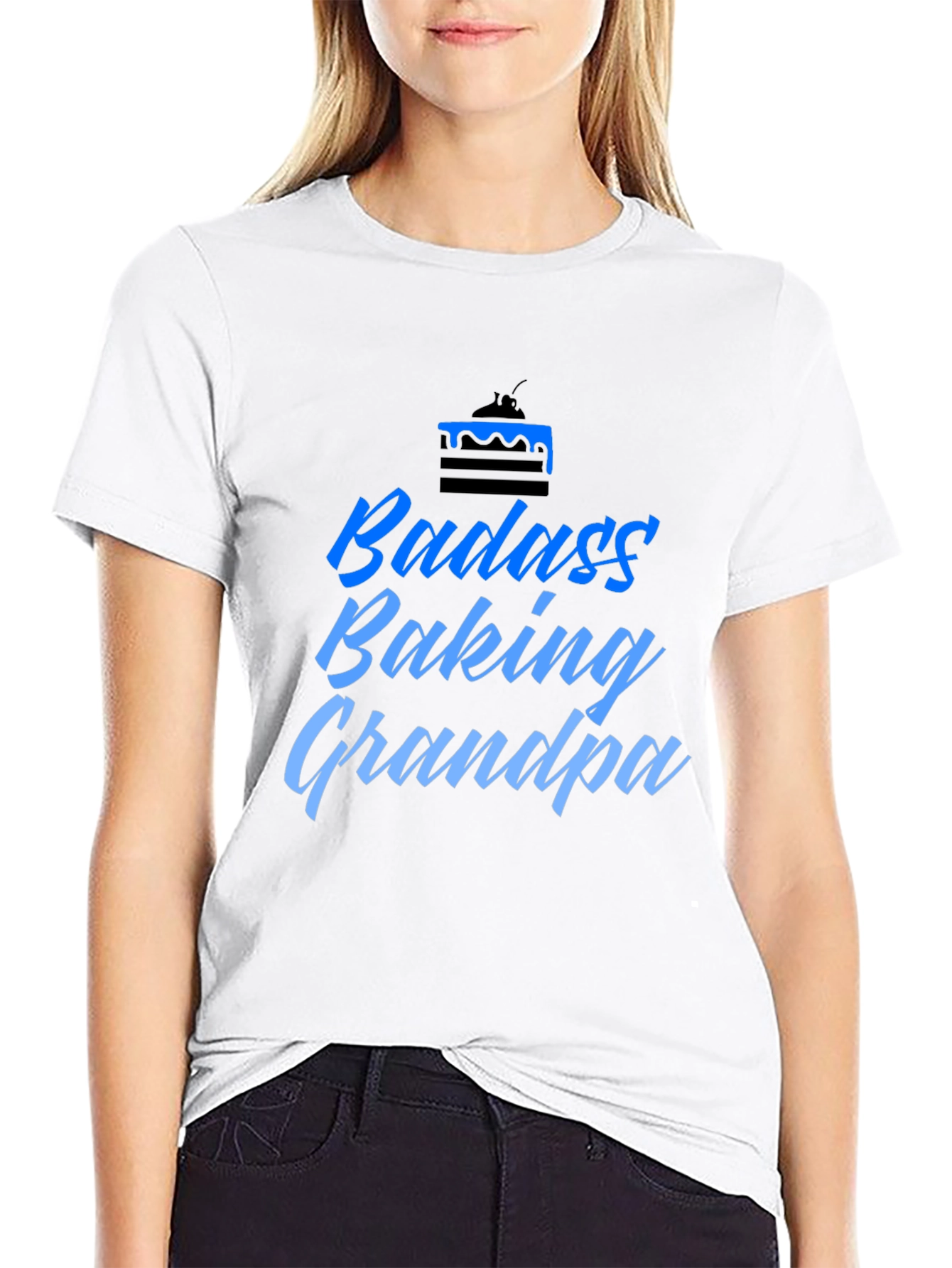Badass Baking Grandpa T-Shirt - Novelty Gift Idea
