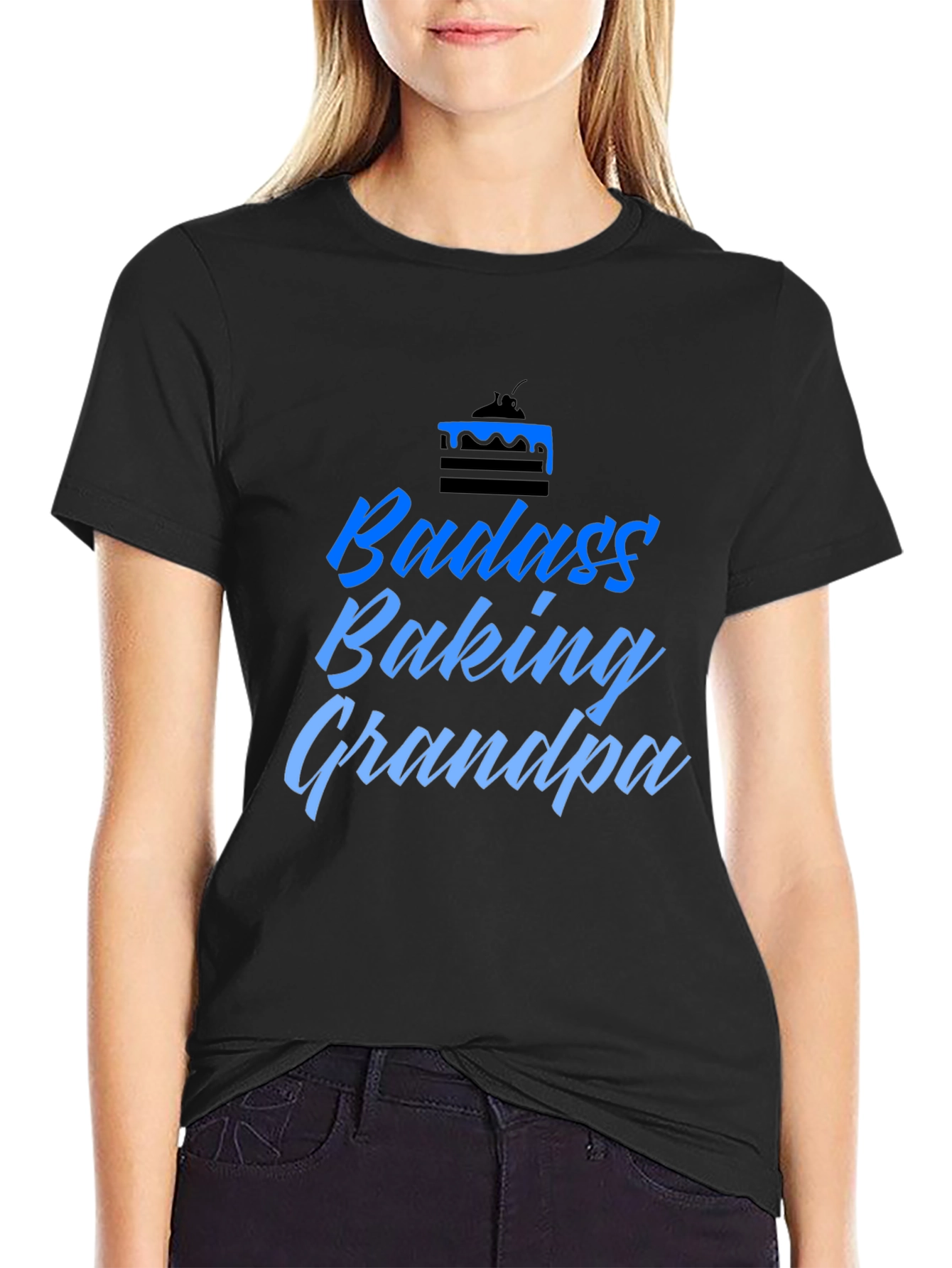 Badass Baking Grandpa T-Shirt - Novelty Gift Idea