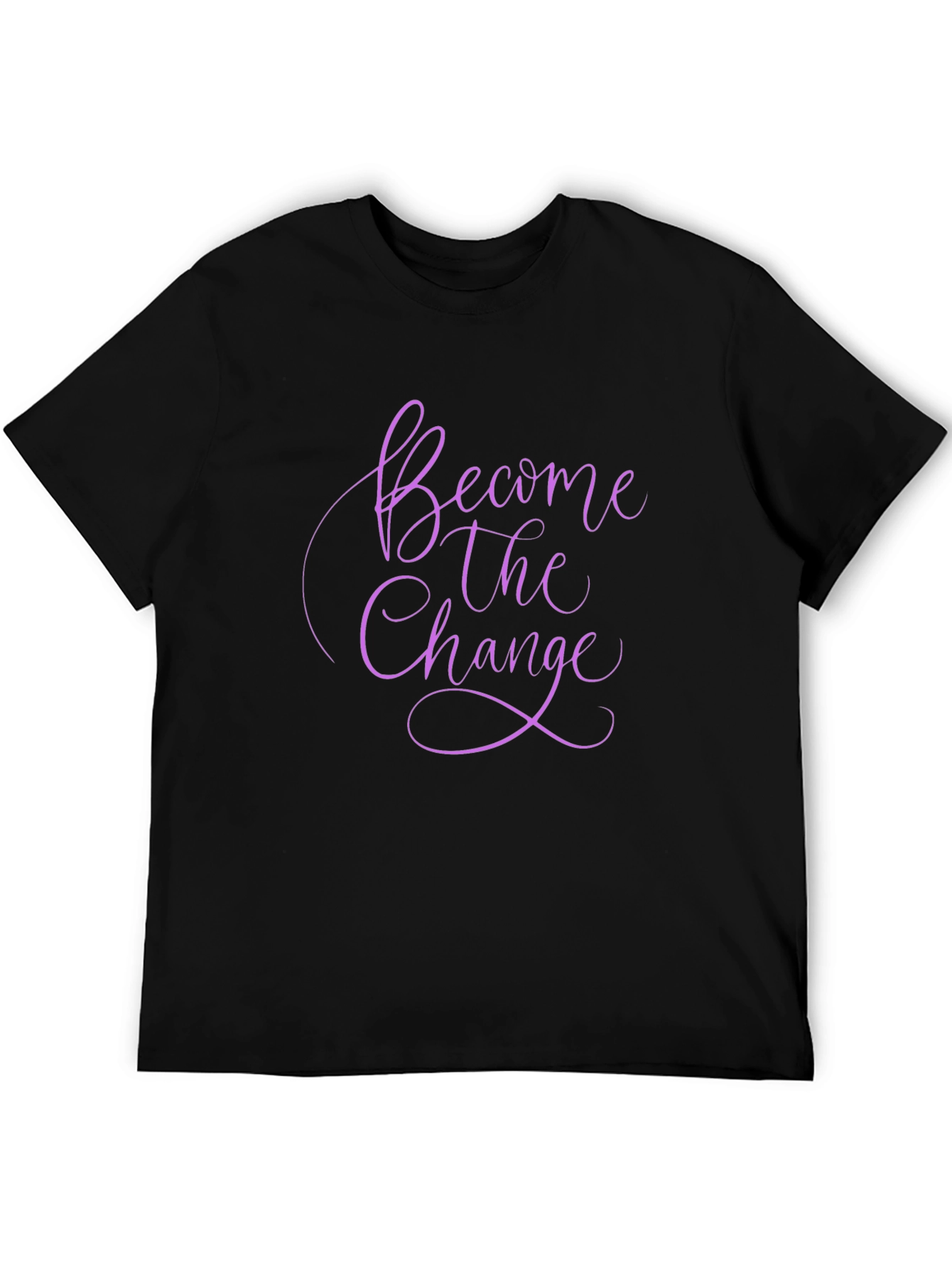 Become The Change Graphic Tee - Stylish Black T-Shirt