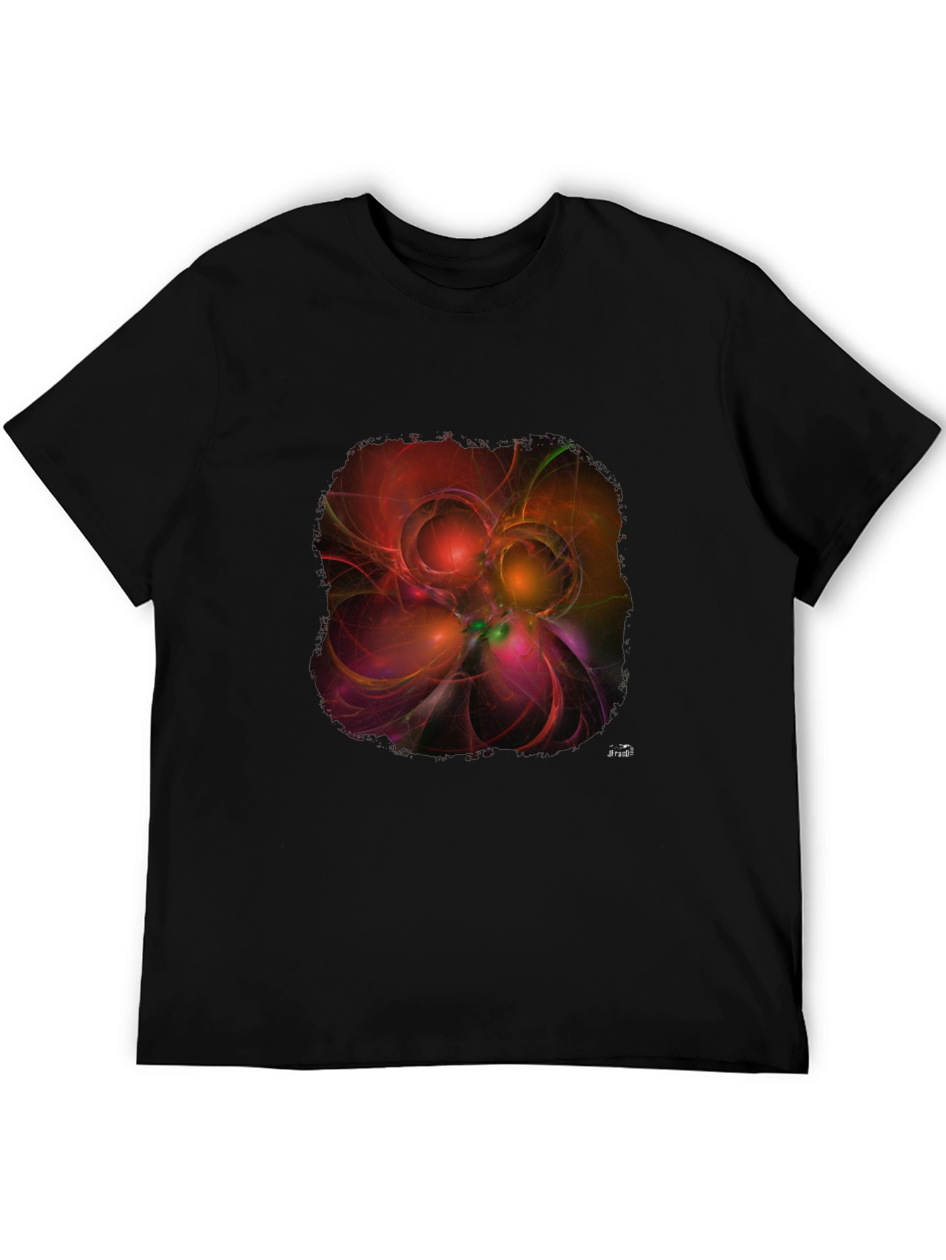 Abstract Design Black T-Shirt