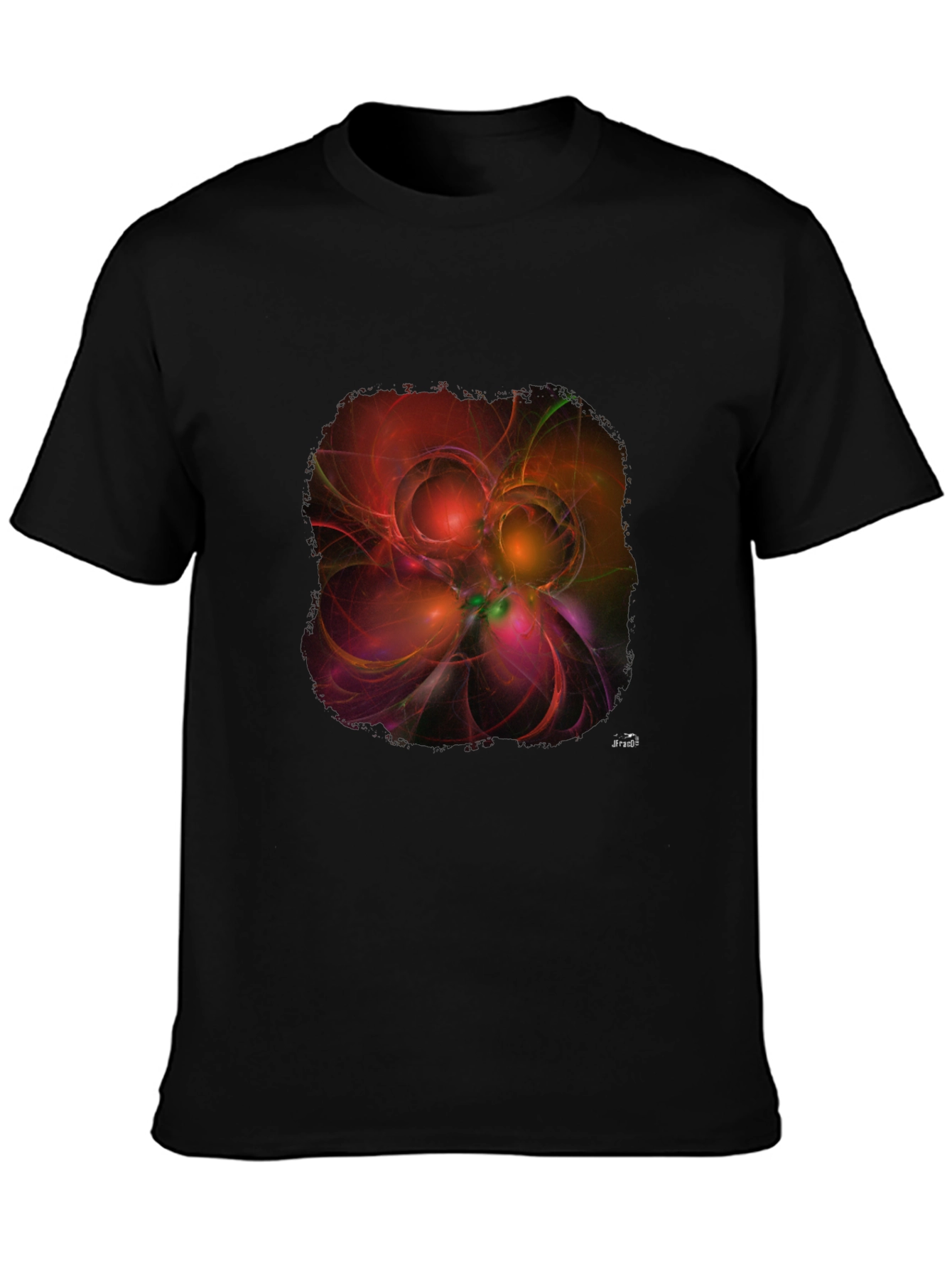 Abstract Design Black T-Shirt