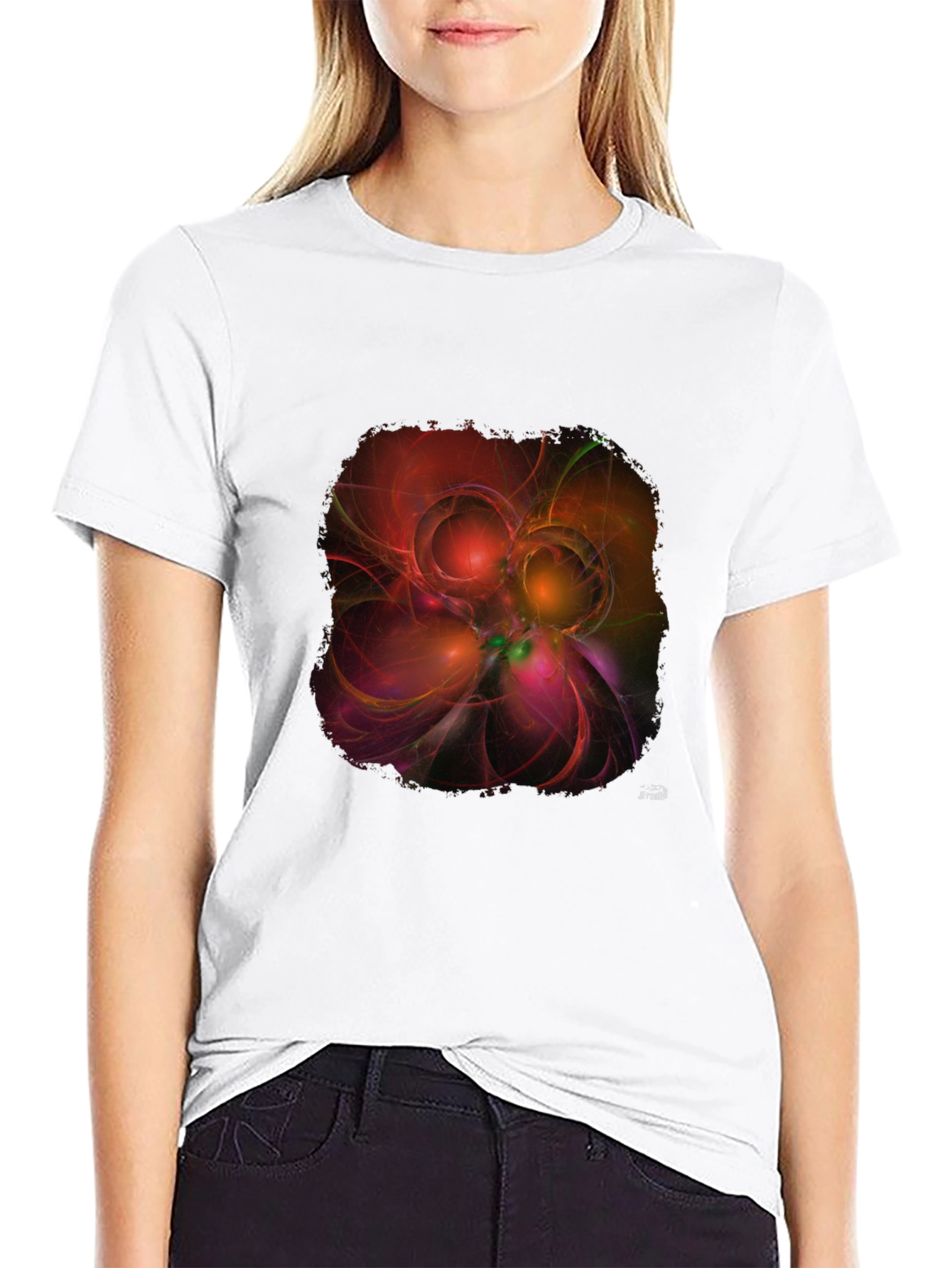 Abstract Design Black T-Shirt
