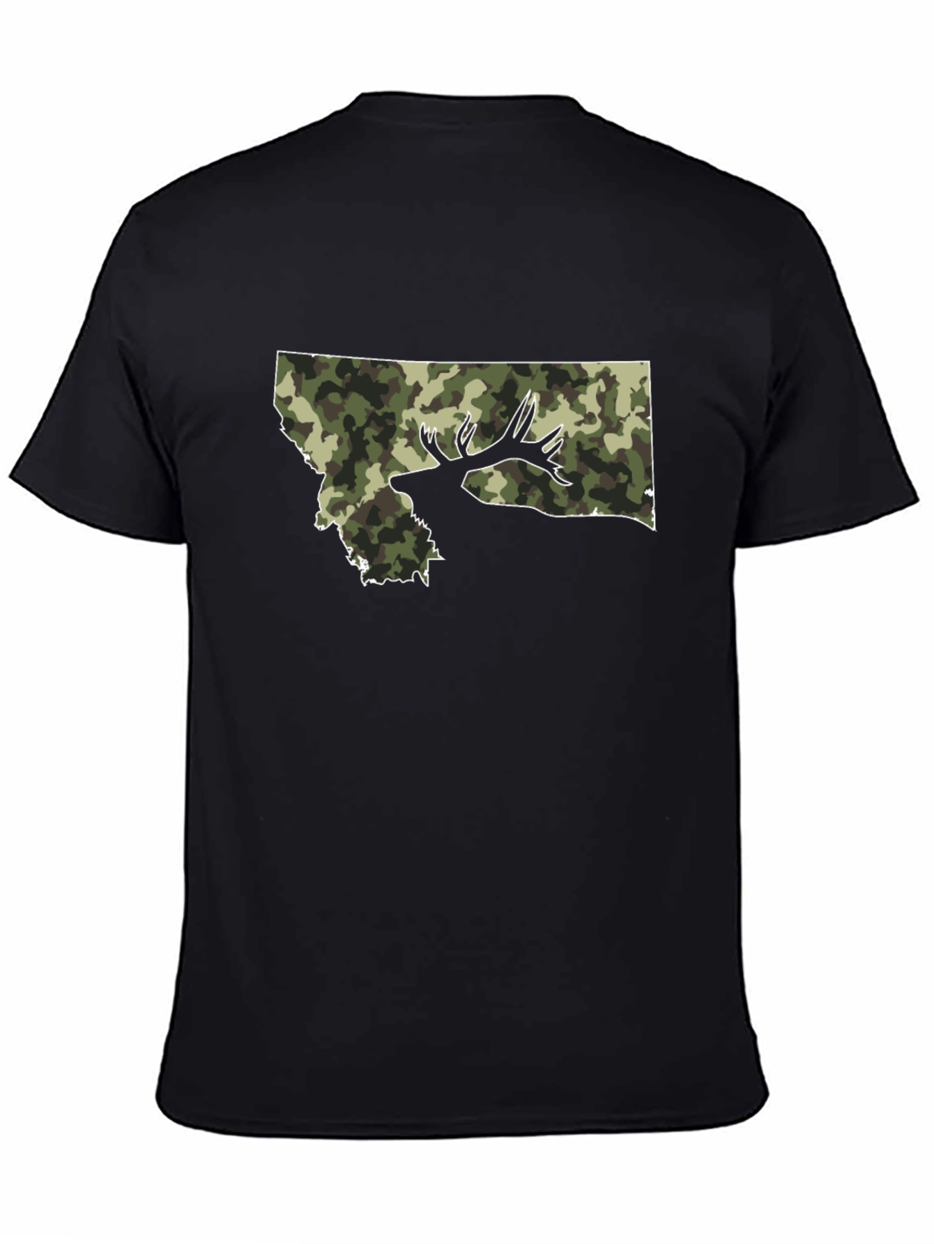 Montana Camo Deer Graphic T-Shirt