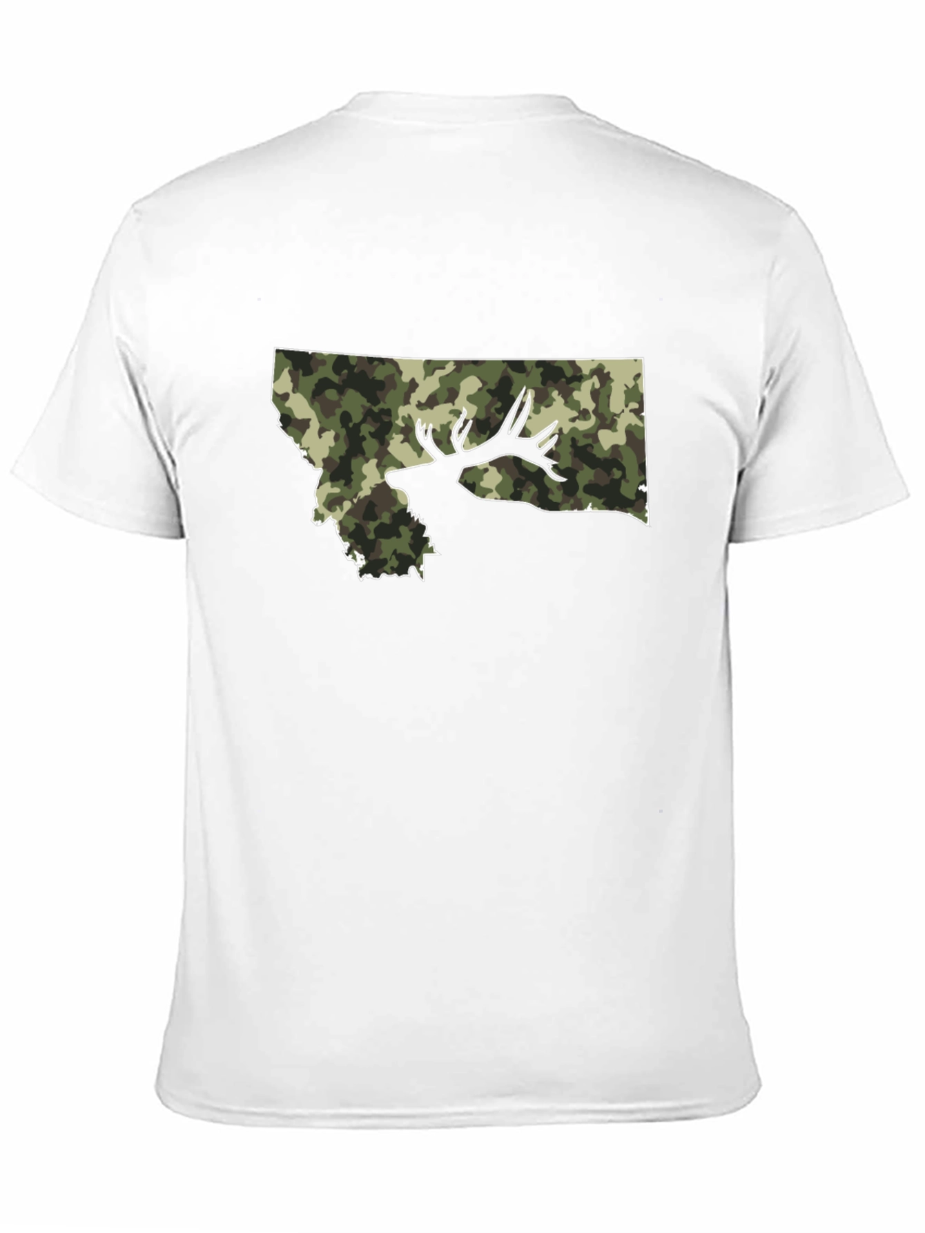 Montana Camo Deer Graphic T-Shirt