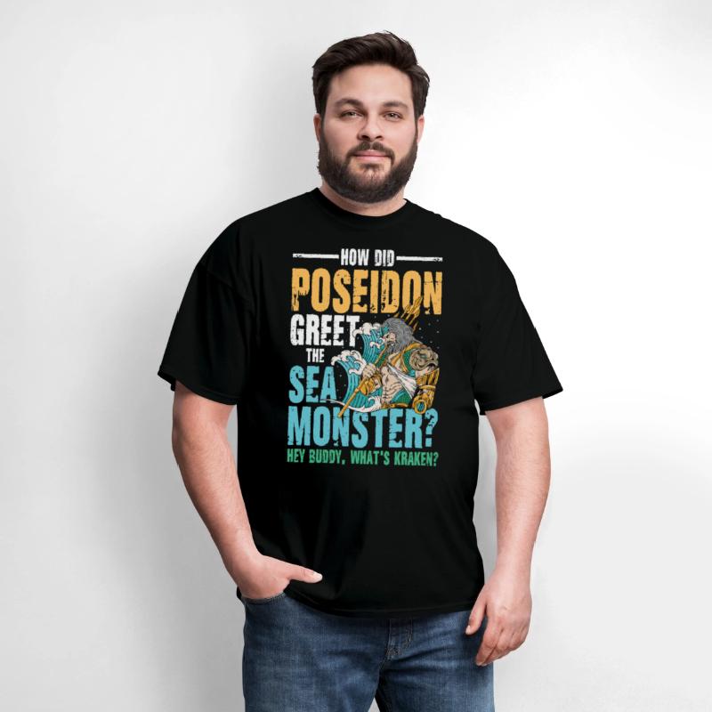 Poseidon Greet The Sea Monster What's Kraken