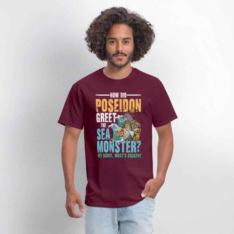 Poseidon Greet The Sea Monster What's Kraken