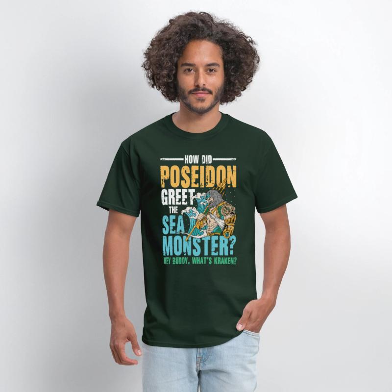 Poseidon Greet The Sea Monster What's Kraken