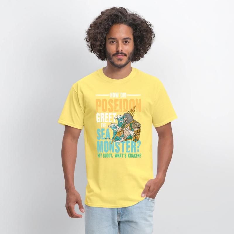 Poseidon Greet The Sea Monster What's Kraken