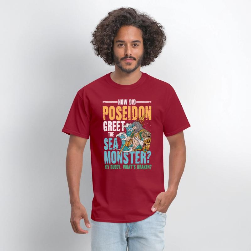 Poseidon Greet The Sea Monster What's Kraken