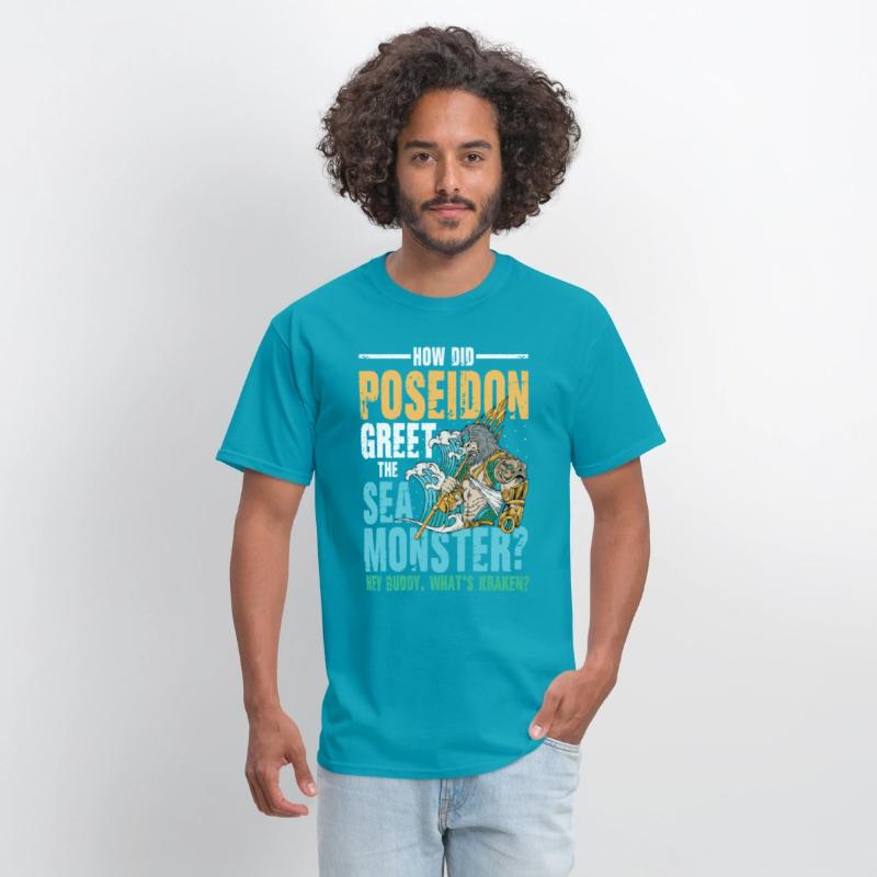 Poseidon Greet The Sea Monster What's Kraken