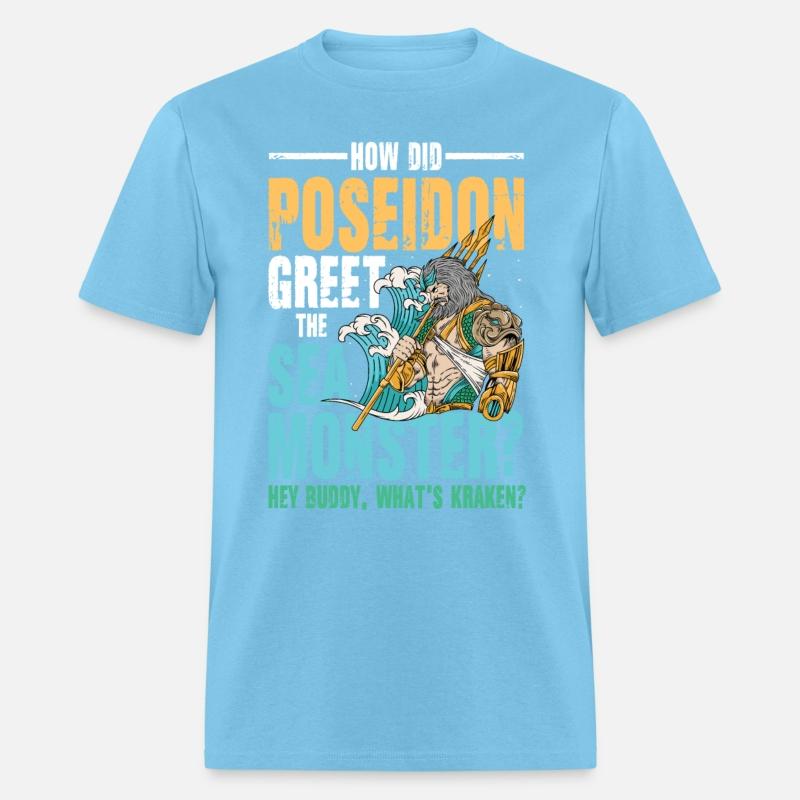Poseidon Greet The Sea Monster What's Kraken