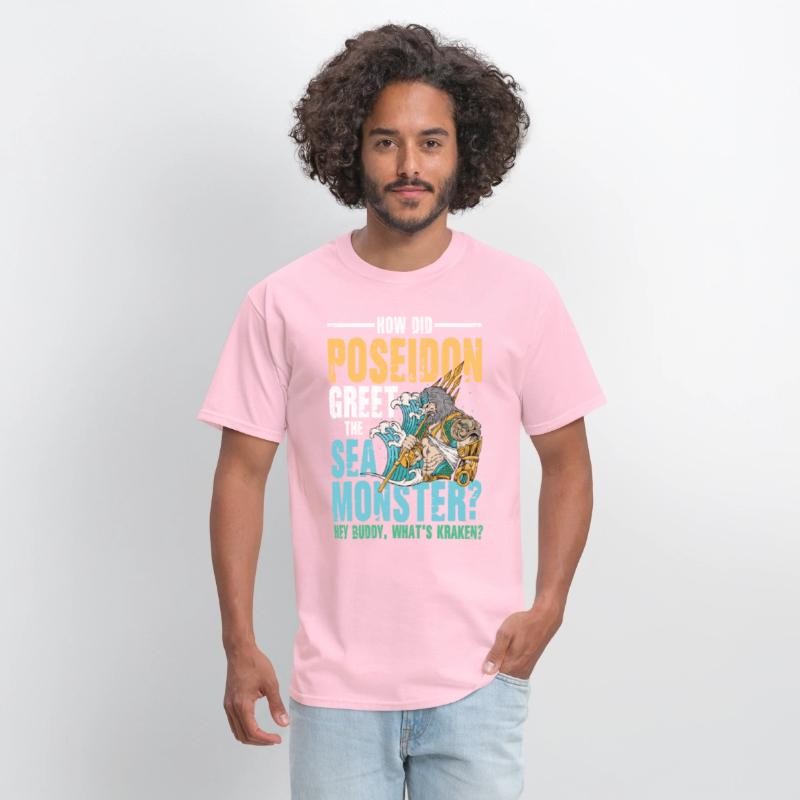 Poseidon Greet The Sea Monster What's Kraken