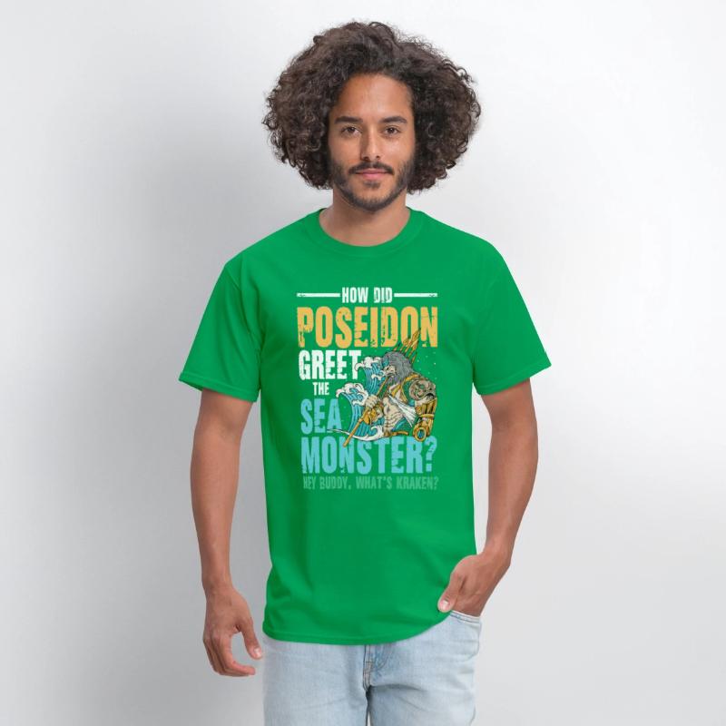 Poseidon Greet The Sea Monster What's Kraken