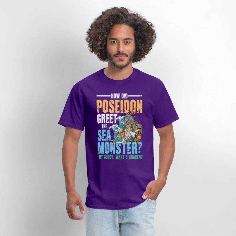Poseidon Greet The Sea Monster What's Kraken