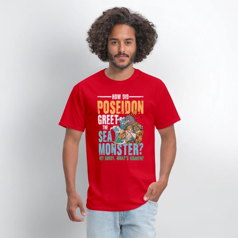 Poseidon Greet The Sea Monster What's Kraken