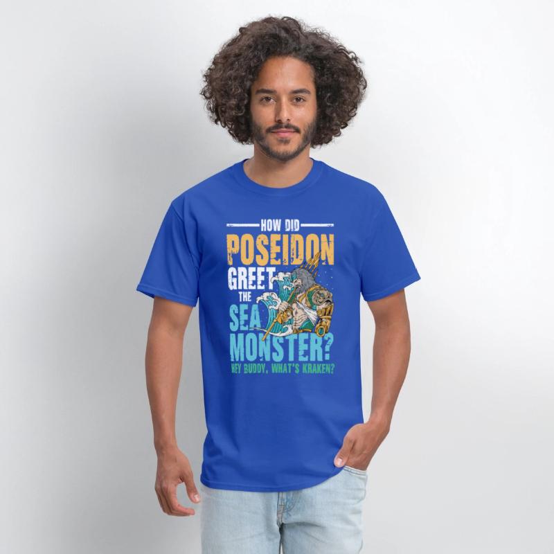 Poseidon Greet The Sea Monster What's Kraken