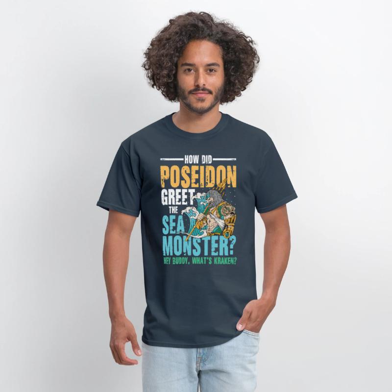Poseidon Greet The Sea Monster What's Kraken