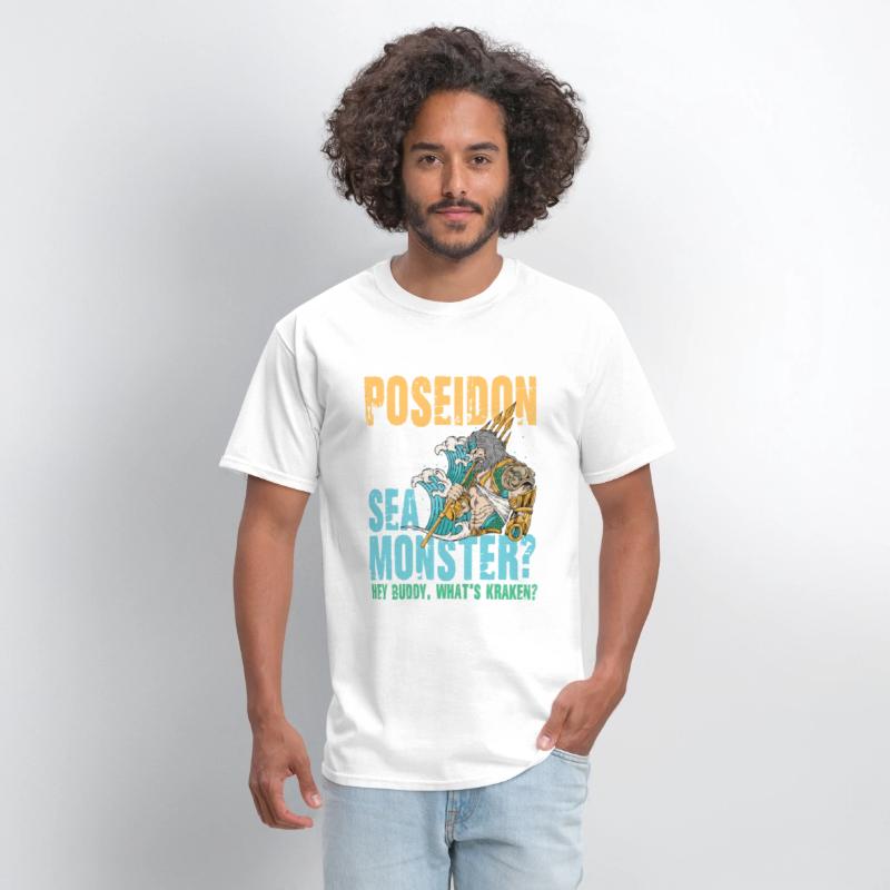 Poseidon Greet The Sea Monster What's Kraken
