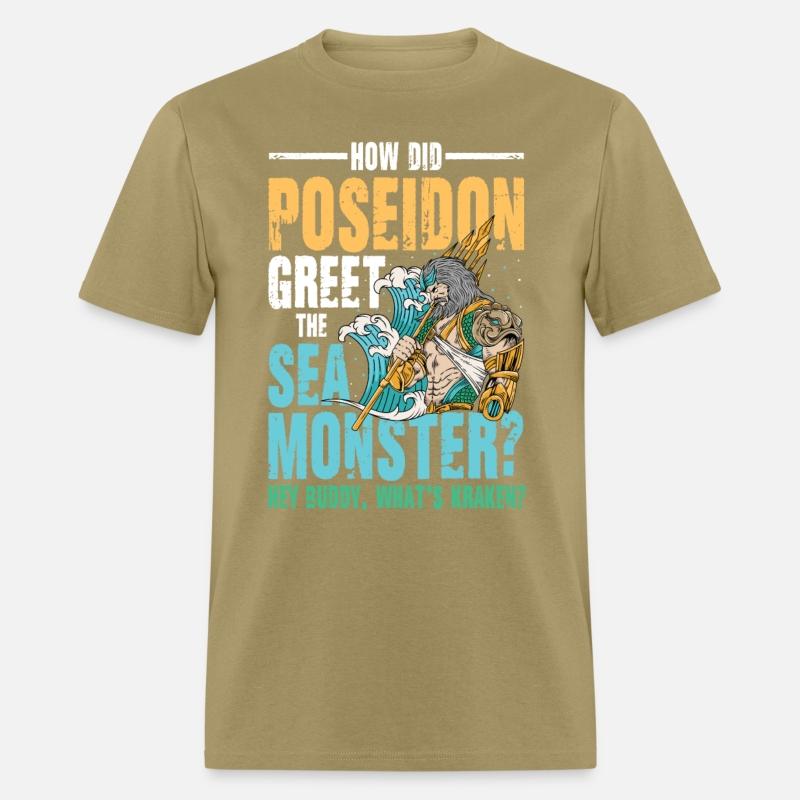 Poseidon Greet The Sea Monster What's Kraken