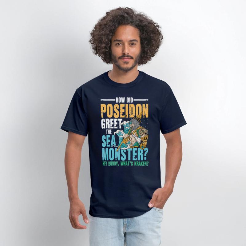 Poseidon Greet The Sea Monster What's Kraken