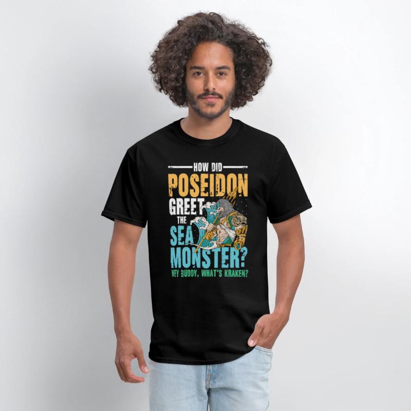 Poseidon Greet The Sea Monster What's Kraken
