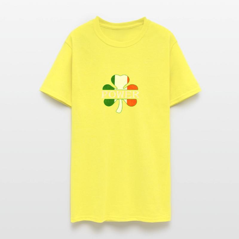 Power Irish Surname Ireland Flag Shamrock