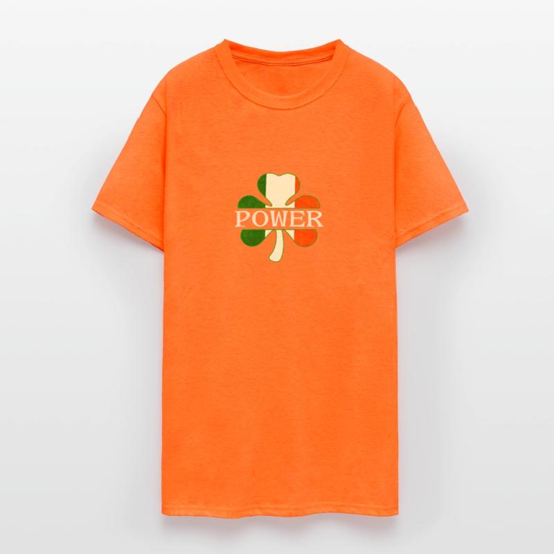 Power Irish Surname Ireland Flag Shamrock