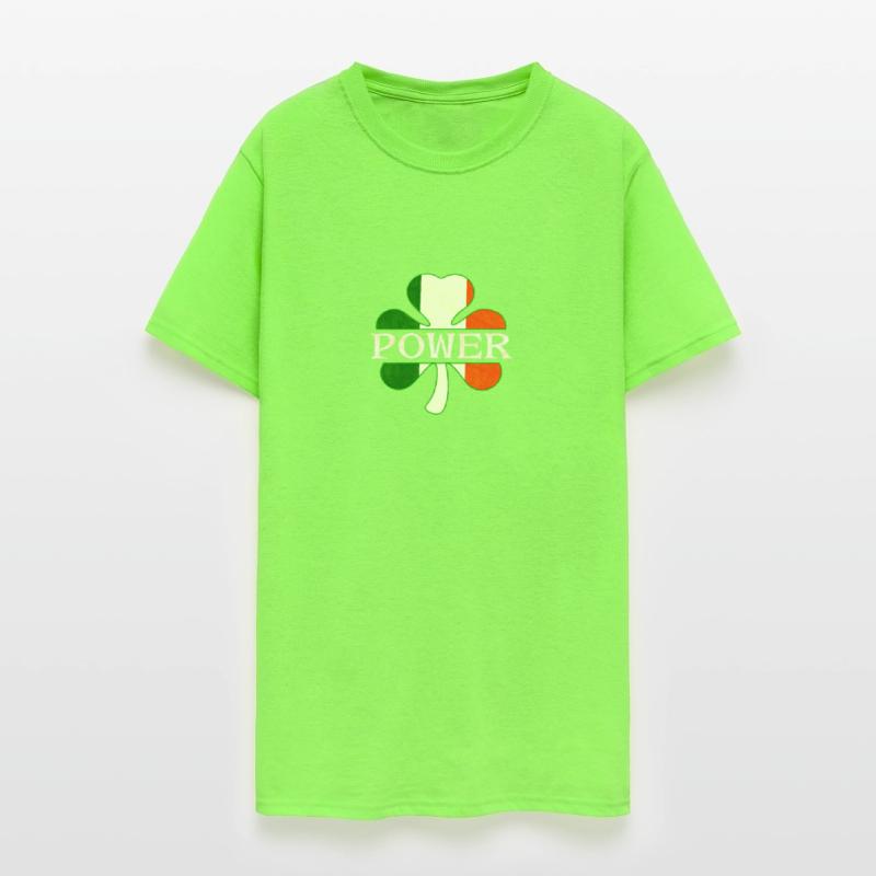 Power Irish Surname Ireland Flag Shamrock