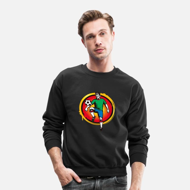 Powerful Soccer Player – Retro Sports Graphic