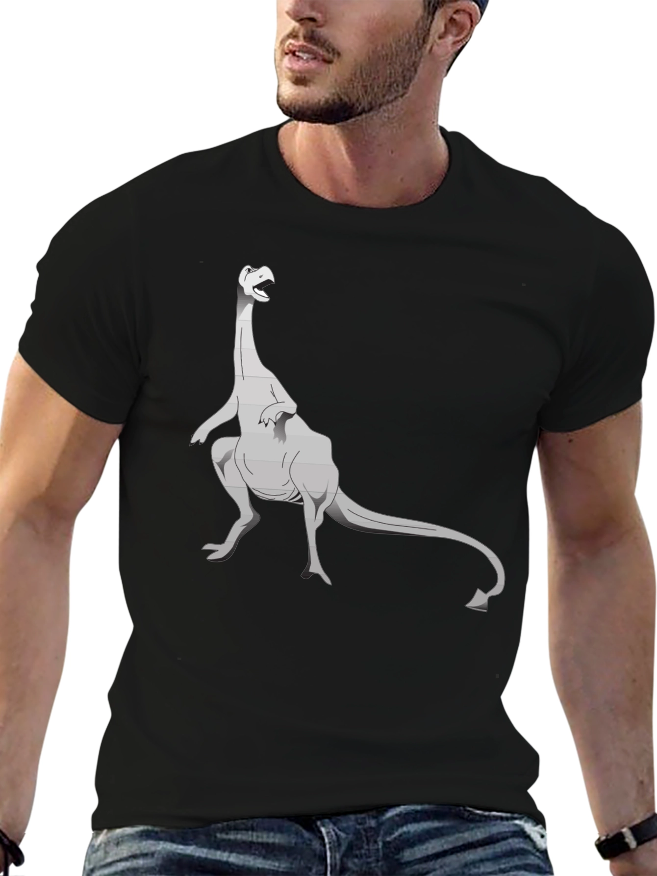 Dinosaur Graphic Tee - Classic Black T-Shirt