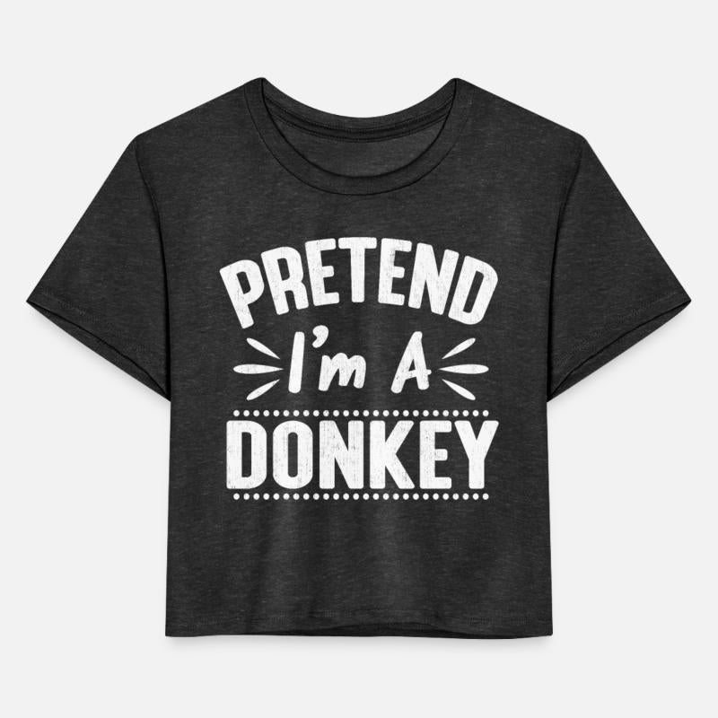 Pretend I'm A Donkey Easy Lazy Halloween Costume