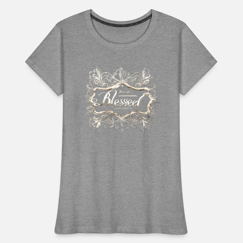PRETTY WHITE GOLD BLESSED SCRIPT TEXT AI GENERATED