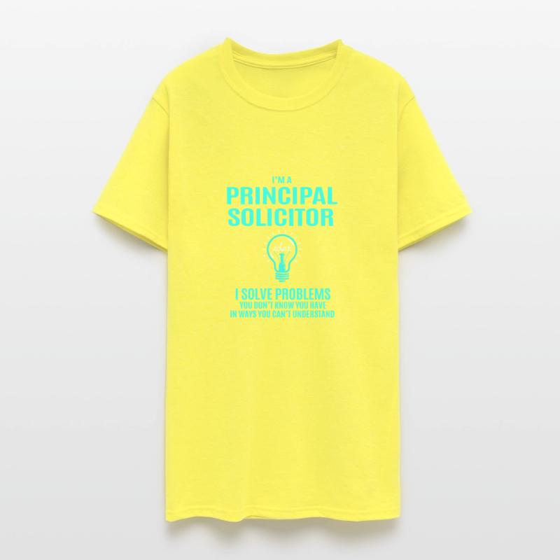 Principal Solicitor T Shirt - I Solve Problems Gif